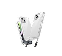 iPhone 14 Case, Shockproof Case with Snap Neck Strap, Corner Protection Transparent