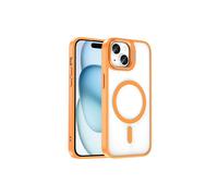 iPhone 14 Case with MagSafe Feature and Camera Stand, Clone MagSafe Cover Orange