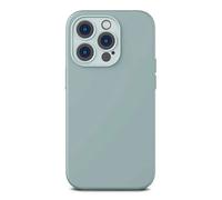 Iphone 14 Pro Coque Baseus Liquid Silica Gel Série Avec Protection D'Écran En Verre Trempé Incluse (Bleu Ciel)