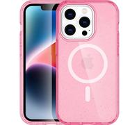 iPhone 14 Pro Max coque iPhone 14 Pro Max protection Sparkle Backcover met MagSafe plastique rose imoshion