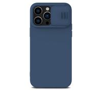 iPhone 14 Pro Max Coque NILLKIN CamShield Silky - Compatible MagSafe Cache Caméra Coulissant (Bleu Marine)