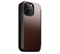 Iphone 14 Pro Max - Étui Portefeuille Nomad Modern Leather Folio En Cuir Horween® Compatible Magsafe (Marron)