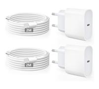 Iphone 15 16 Charger 2 Pack Fast Charger For Iphone 20w Usb C Charger With 2m Usb C Cable For Phone 16/16 Plus/16 Pro Max/15/15 Plus/15 Max/Pad Air/Pad Pro