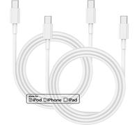 iPhone 15 Cable 1M 2Pack, USB C to USB C Fast Charge 60W Cable for Apple iPhone16/16 Pro/16 Pro Max/15/15 Plus/15 Pro/15 Pro Max, iPad, MacBook