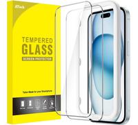 Iphone 15 Plus 6.7 Inch Screen Protector, Bubble Free, Tempered Glass Film With Easy Installation Tool, Case Friendly, Hd Clear, Pack Of 2