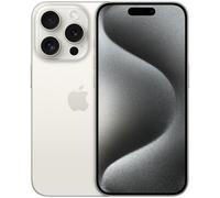 Apple iPhone 15 Pro 15,5 cm (6.1") Double SIM iOS 17 5G USB Type-C 512 Go Titane, Blanc