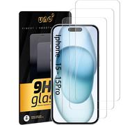 - Iphone 15 Pro (6.1 Inch) Tempered Glass Screen Protector, Tempered Glass Screen Protector For Iphone 15 Pro (6.1 Inches), Ultra Strong And Clear, Bubble Free, 9h, Anti-Fingerprint,