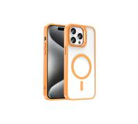 iPhone 15 Pro Max Case with MagSafe Feature and Camera Stand, Clone MagSafe Cover Orange