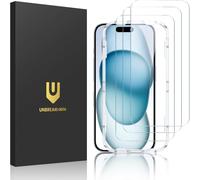 Iphone 15 Screen Protector [3 Pack] [99.99% Hd Transparency] [Easy Installation Frame] [9h Hardness] [Bubble Free] For Apple 6.1 Inch