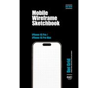 iPhone 16 Mobile Wireframe Sketchbook - Dot Grid