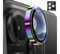 (IPhone 16 Pro¿Colorful Titanium) Protecteur d'objectif de caméra HD 8K,verre trempé pour iPhone 17 Pro,anneau métallique,Film de couverture complète pour iPhone 15 16 Pro .[Y75]
