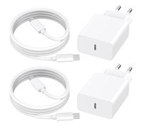 iPhone 17 16 15 Chargeur, 4-Pack [Certifié MFi] 25W USB C Chargeur Rapide et 2M de Câble C to C Charge Secteur Mural Adaptateur Alimentation pour iPhone 17/17 Pro/17 Pro Max/Air/16 15 Pro Max