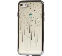 iPhone 7/8/SE2020/SE2022 Étui Devia Silicon Meteor Gun Noir (cristaux Swarovski®)