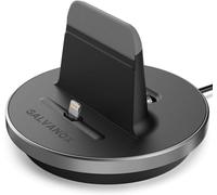 Iphone 7 Easy Dock Desktop Charging Station (Apple Mfi Lightning Charger) Aluminum Black