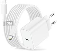 Iphone Fast Charger With Lightning Cable 3m, 25w Usb C Fast Charger Plug Iphone Usb C Power Adapter Fast Iphone Charger For Apple Iphone 14/14 Plus/14 Pro Max/13/12/11/Se/X/8