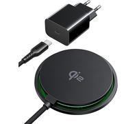 Iphone Induction Charger, 15w Fast Charger Qi2 Certified Magsafe Compatible, Wireless Charger For Iphone 16 Pro 15 14 13 12 Plus, With Usb-C Cable And Adapter Included
