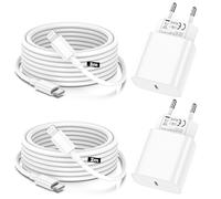 iPhone Ladekabel, [MFi-Zertifziert] 2er-Pack Apple Ladegerat Apple Ladekabelmit 2M&3M USB-c-Auf-Lightning-Kabel furiPhone 14 13 12 11 Pro Max XS XR X 8 7 6Plus 5 iPad