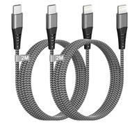 iPhone USB C Cable 2M/Pack of 2 [Apple MFi Certified] Cable Type C to Lightning Cable iPhone Charger Fast Charging Nylon Cable Lightning USB C Cord Wire for iPhone 14 13 12 11 Pro Max/Mini/XS/8/SE