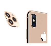 iPhone X/Xs/Xs Max Convert to iPhone 11 Pro/11 Pro Max Sticker L'objectif,Dikkar Protecteur D'objectif D'appareil Photo pour iPhone XR/X/XS/XS Max,Film de Protection en Verre Trempé Anti-rayures