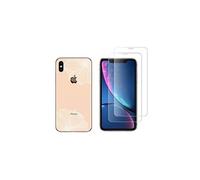 Iphone Xs Max (6,5) - Coque Gel Solide Anti Choc + 2 Films En Verre Trempé 0.26 Mm Résistant Apple Iphone Xs Max (2018)