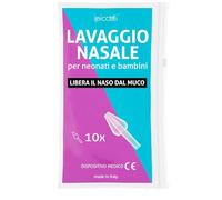 IPICCOLI Olives nasales pour lavage pour bébé - Pièces de rechange pour lavage nasal pour enfants - Méthode naturelle et sûre - Hypoallergénique et certifiée - Arroseur nasal - Douche nasale (10