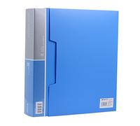 Ipienlee Protège-documents à 100 pochettes - Format A4 - Capacité de 200 pages disponibles pour feuilles de rapport, œuvres d'art, partitions de musique, coupures de musique (bleu ciel, 100)