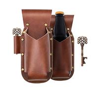 iPihsius Lot de 2 étuis à bière pour homme - Décapsuleur inclus - Cadeau de bière pour homme, fête, pique-nique, plage, canettes de soda