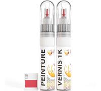 ipixline Kit Retouche Peinture Carrosserie Voiture - Stylo Correcteur Peinture 30 ml, Vernis Brillant 1k 30 ml - Compatible avec Ral - Rosé 3017