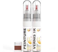 ipixline Kit Retouche Peinture Carrosserie Voiture - Stylo Correcteur Peinture 30 ml, Vernis Brillant 1k 30 ml - Compatible avec Ral - Brun De Sécurité 8002
