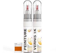 ipixline Kit Retouche Peinture Carrosserie Voiture - Stylo Correcteur Peinture Auto 30 ml, Vernis Brillant 1k 30 ml - Compatible avec Ford - Twister Orange 7433