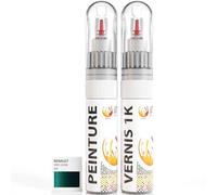 ipixline Kit Retouche Peinture Carrosserie Voiture - Stylo Correcteur Peinture Auto 30 ml, Vernis Brillant 1k 30 ml - Compatible avec Renault - Vert Cedre 935