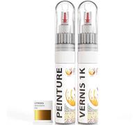 ipixline Kit Retouche Peinture Carrosserie Voiture - Stylo Correcteur Peinture Auto 30 ml, Vernis Brillant 1k 30 ml - Compatible avec Citroen - Or Byzantin ENZ