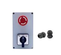 IPKAAAAD Forward and Reverse Switch NC Lathe Chip Removal Machine 20A 10A Three-Phase Emergency Stop Push Button Cam Selector