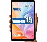 Iplay 60 Mini-Tablette 8,7 Pouces-Android 15,Allwinner Octa-Core,12Go+ 64Go,Écran 90Hz Ips 400 Nits,Widevine L1 Netflix,Wifi/4G Lte/Gps