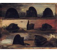 IPLUPJDY Abstraite Tableau Mural Peinture sur Toile les époques de Napoléon Ier ou la vie de Napoléonhuit chapeaux par Charles Auguste Steuben Pour les Décorations pour la Maison 60x90cm