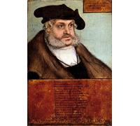 IPLUPJDY Abstraite Tableau Mural Peinture sur Toile Portrait de Frédéric Iii le Sage Grand Electeur de Saxe Peinture de Lucas l'Ancien Cranach Pour les Décorations pour la Maison 60x90cm