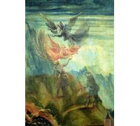 IPLUPJDY Image sur Toile Impressions d'art Image sur Toile Détail du retable d'Issenheim l'annoncebergers de Matthias Grünewald Tableaux en Toile Pour les Décorations pour la Maison 60x90cm