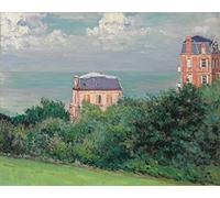 IPLUPJDY Image sur Toile Nordique Peinture Tableaux en Toile Villen à Villers-sur-mer par Gustave Caillebotte Nordique Peinture Pour les Décorations pour la Maison 60x90cm