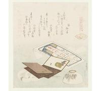 IPLUPJDY Impressions d'Art Shell Colorirogai une comparaison des poèmes de Genroku et des coquillages Genroku Kasen Kaiawase par Katsushika Hokusai Pour les Décorations pour la Maison 60x90cm