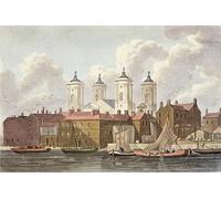 IPLUPJDY Peinture Poster Abstraite Tableau Mural Peinture sur Toile Église St Johns Westminster par Hosmer Shepherd Art Mural en Toile Pour les Décorations pour la Maison 60x90cm