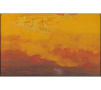 IPLUPJDY Peinture Poster Abstraite Tableau Mural Peinture sur Toile Élie le prophète par Nicholas Roerich Art Mural en Toile Pour les Décorations pour la Maison 60x90cm