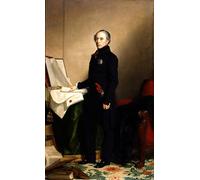 IPLUPJDY Peinture Poster Abstraite Tableau Mural Peinture sur Toile François Pierre Guillaume Guizot par George Peter Alexander Healy Art Mural en Toile Pour les Décorations pour la Maison 60x90cm