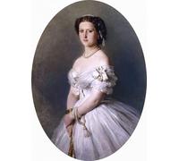 IPLUPJDY Peinture Poster Abstraite Tableau Mural Peinture sur Toile Helena Princesse de Grande Bretagne et d'Irlande par Xaver Winterhalter Pour les Décorations pour la Maison 60x90cm