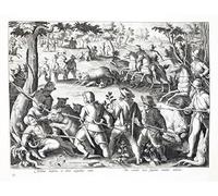 IPLUPJDY Peinture Poster Abstraite Tableau Mural Peinture sur Toile La réconciliation entre les Sabins et les Romains de Pieter Jalhea Furnius Pour les Décorations pour la Maison 60x90cm