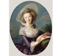 IPLUPJDY Peinture Poster Abstraite Tableau Mural Peinture sur Toile la Vicomtesse de Vaudreuil par Elisabeth Louise Vigée Lebrun Art Mural en Toile Pour les Décorations pour la Maison 60x90cm