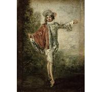 IPLUPJDY Peinture Poster Abstraite Tableau Mural Peinture sur Toile L'indifférent de Jean Antoine Watteau Art Mural en Toile Pour les Décorations pour la Maison 60x90cm