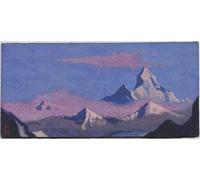 IPLUPJDY Peinture Poster Abstraite Tableau Mural Peinture sur Toile Nanda Devi par Nicholas Roerich Art Mural en Toile Pour les Décorations pour la Maison 60x90cm