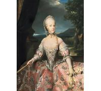 IPLUPJDY Peinture Poster Abstraite Tableau Mural Peinture sur Toile Portrait de Marie Caroline d'Autriche par Anton Raphael Mengs Art Mural en Toile Pour les Décorations pour la Maison 60x90cm
