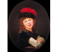 IPLUPJDY Peinture Poster Abstraite Tableau Mural Peinture sur Toile Portrait d'une jeune fille par Elisabeth Louise Vigee Lebrun Art Mural en Toile Pour les Décorations pour la Maison 60x90cm
