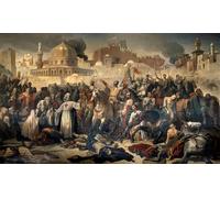 IPLUPJDY Peinture Poster Abstraite Tableau Mural Peinture sur Toile Première Croisade : Prise de Jérusalem par Emile Signol Art Mural en Toile Pour les Décorations pour la Maison 60x90cm